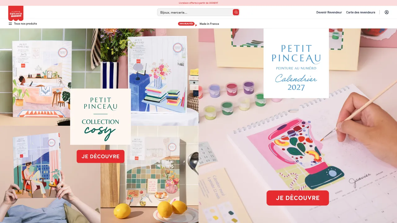 Screenshot de pro.la-petite-epicerie.fr