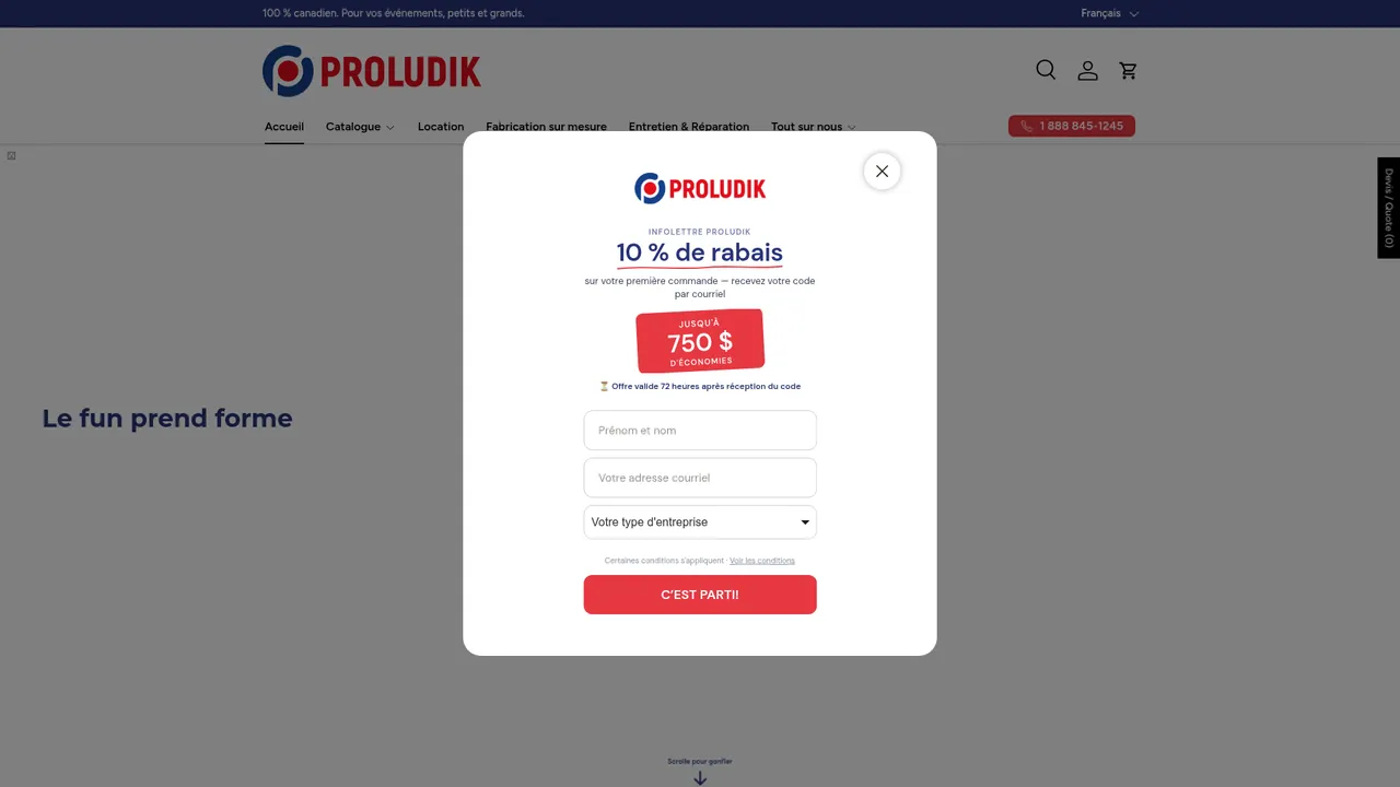 Screenshot de proludikstore.com