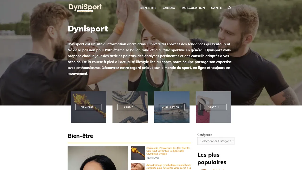 Aperçu du site Prosport