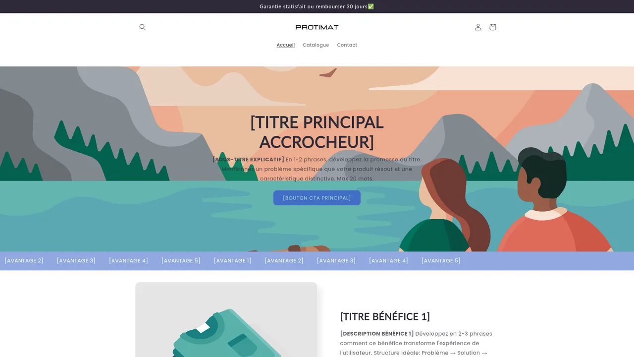 Screenshot de protimat.fr