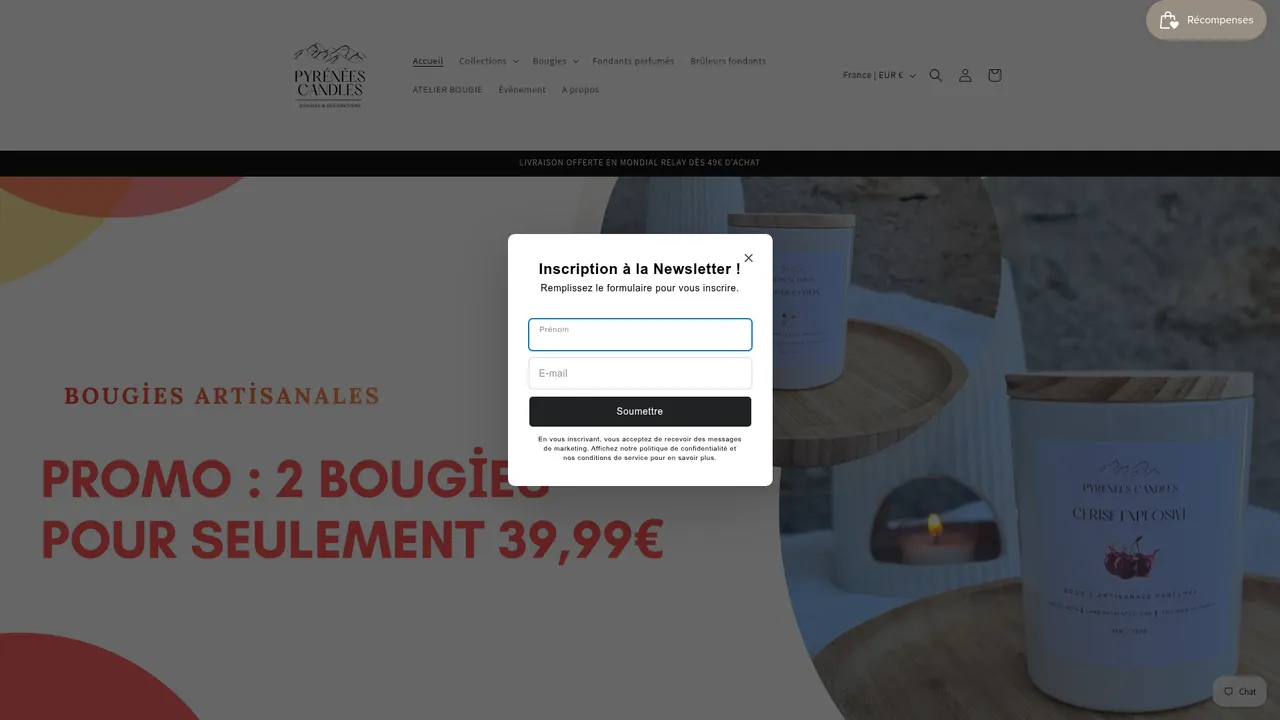 Screenshot de PYRENEES CANDLES