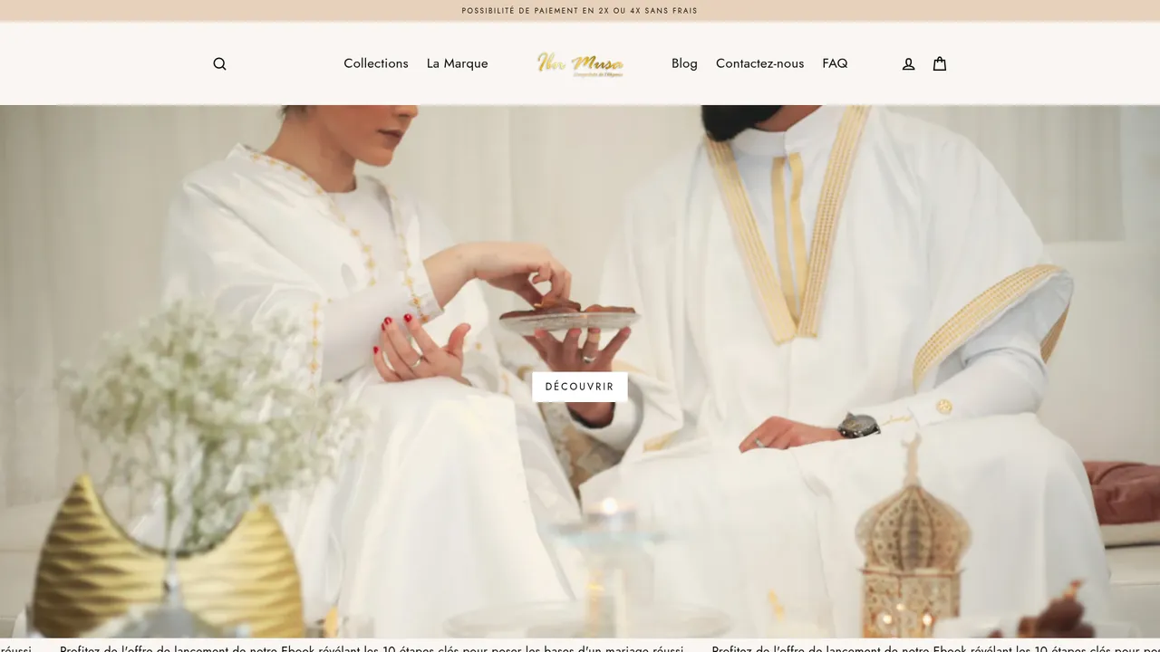 Aperçu du site Qamis enfant Abaya– www.ibnmusa.fr