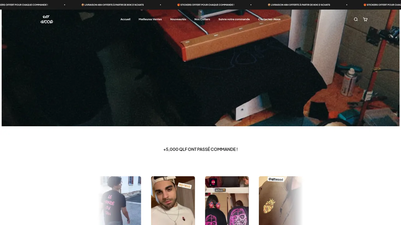 Screenshot de QLFWOOD - PRODUITS QLF EN BOIS FAIT MAIN