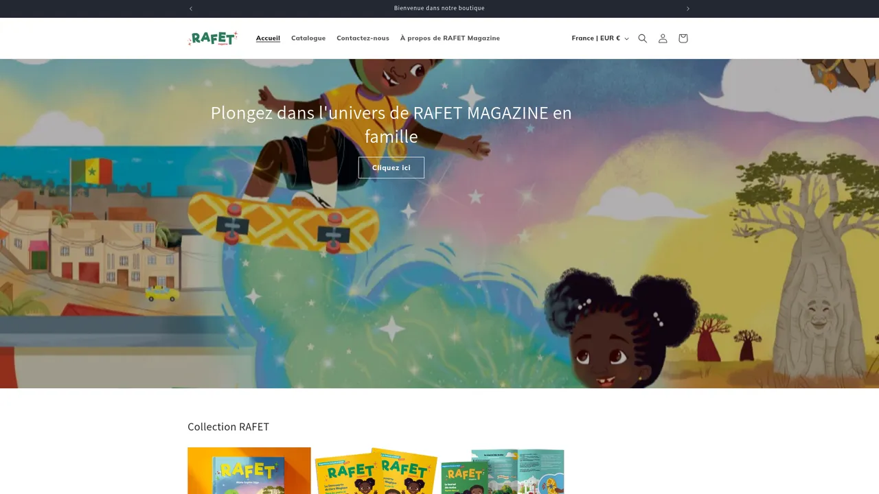 Screenshot de RAFET MAGAZINE