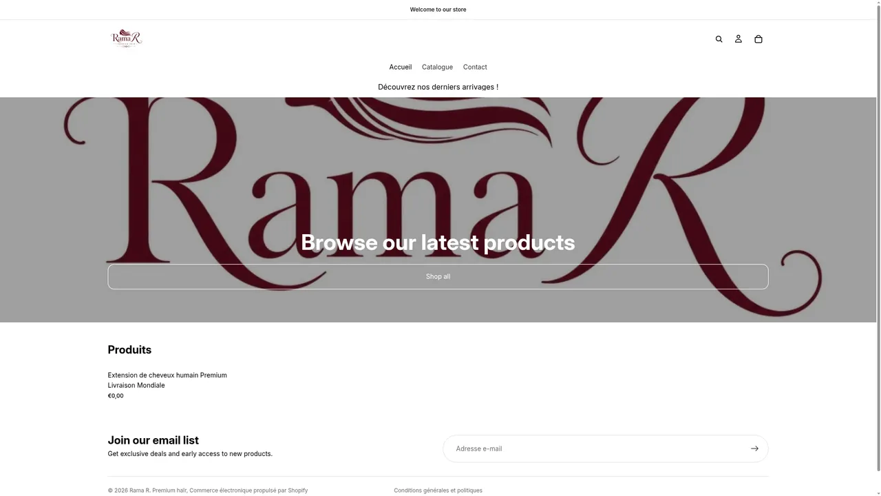 Screenshot de ramapremiumhair.com