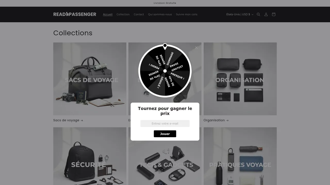 Screenshot de readypassenger.com