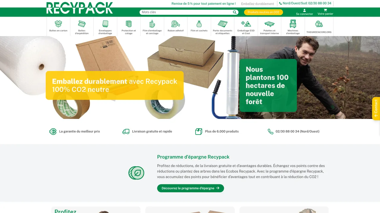 Aperçu du site recypack.fr