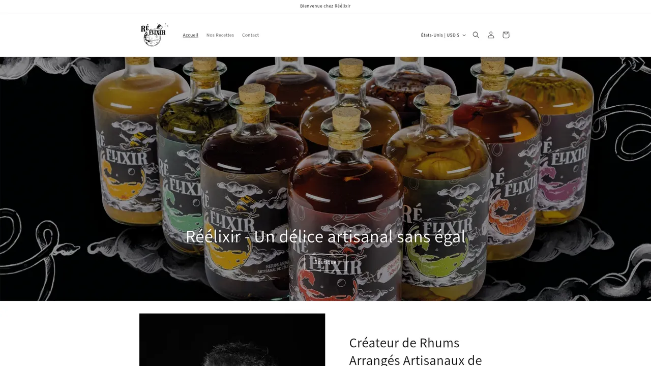 Screenshot de reelixir-re.com