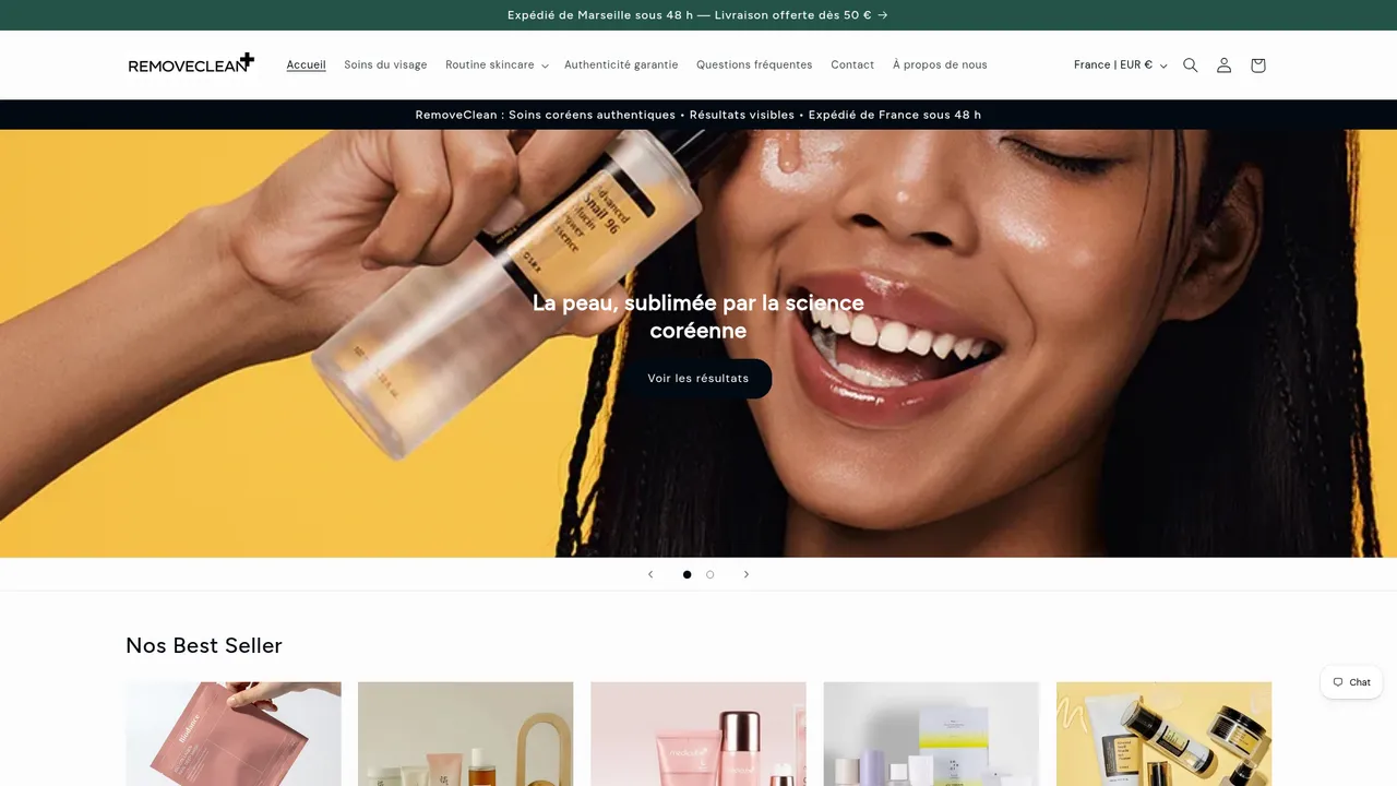 Screenshot de removeclean.com