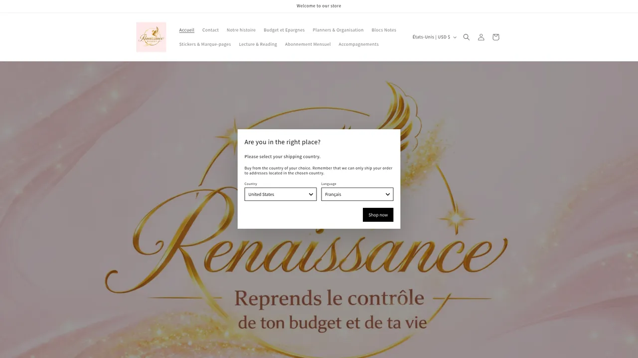 Screenshot de Renaissance Budget