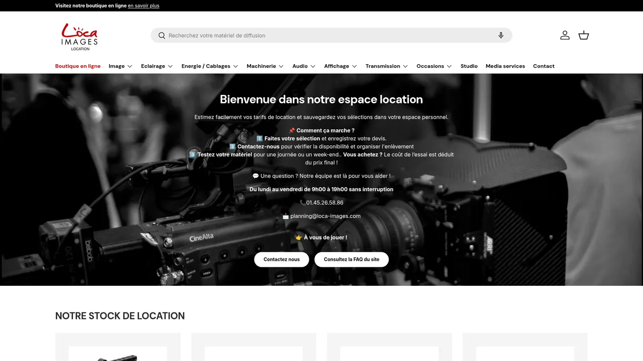 Aperçu du site rentlocaimages