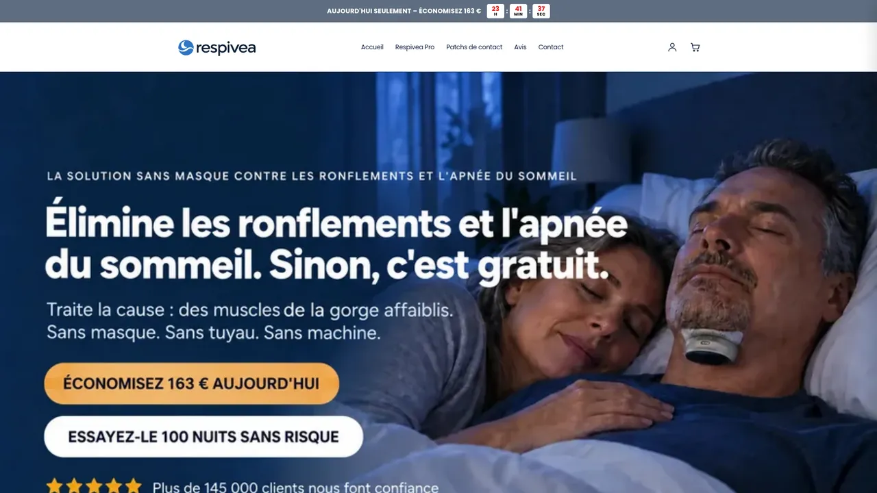 Screenshot de respivea.fr