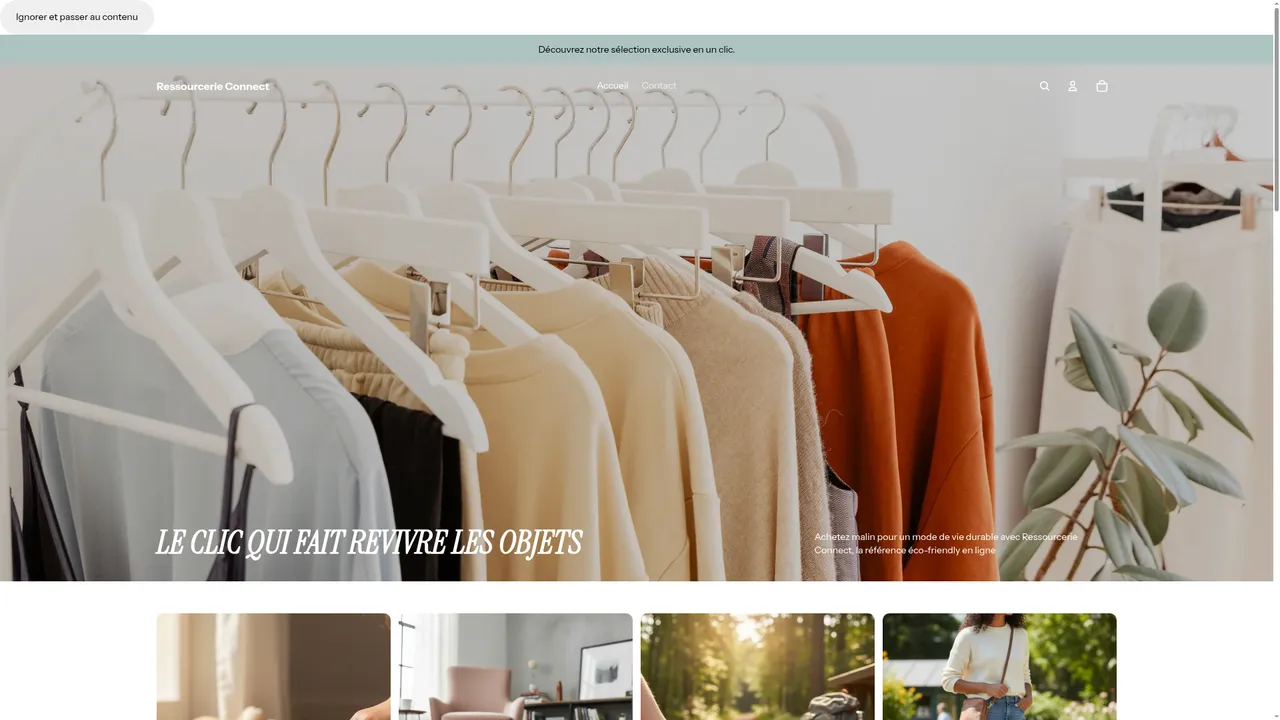 Screenshot de Ressourcerie Connect