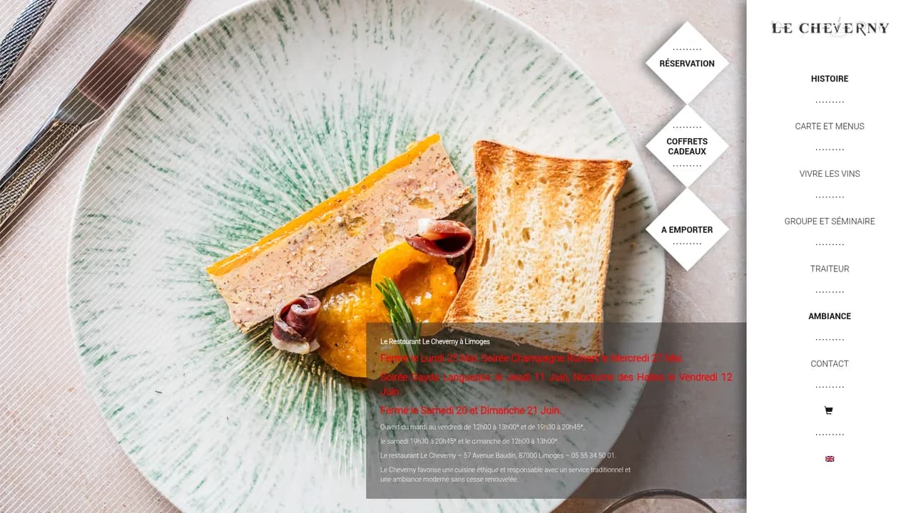 Screenshot de Restaurant Le Cheverny