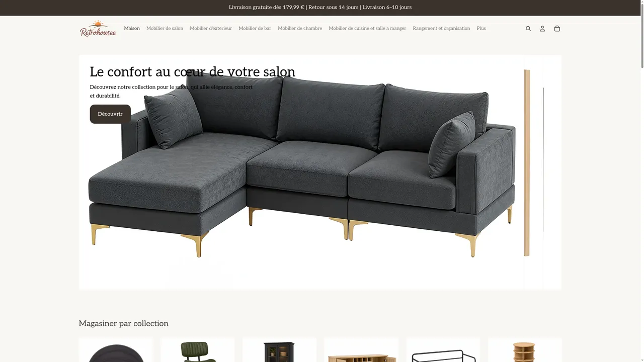 Aperçu du site retrohousee.com