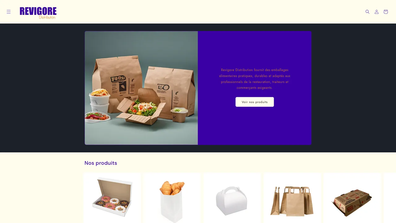 Aperçu du site revigoredistribution.com