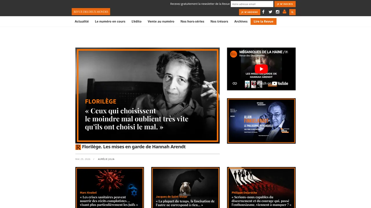 Screenshot de Revue des Deux Mondes