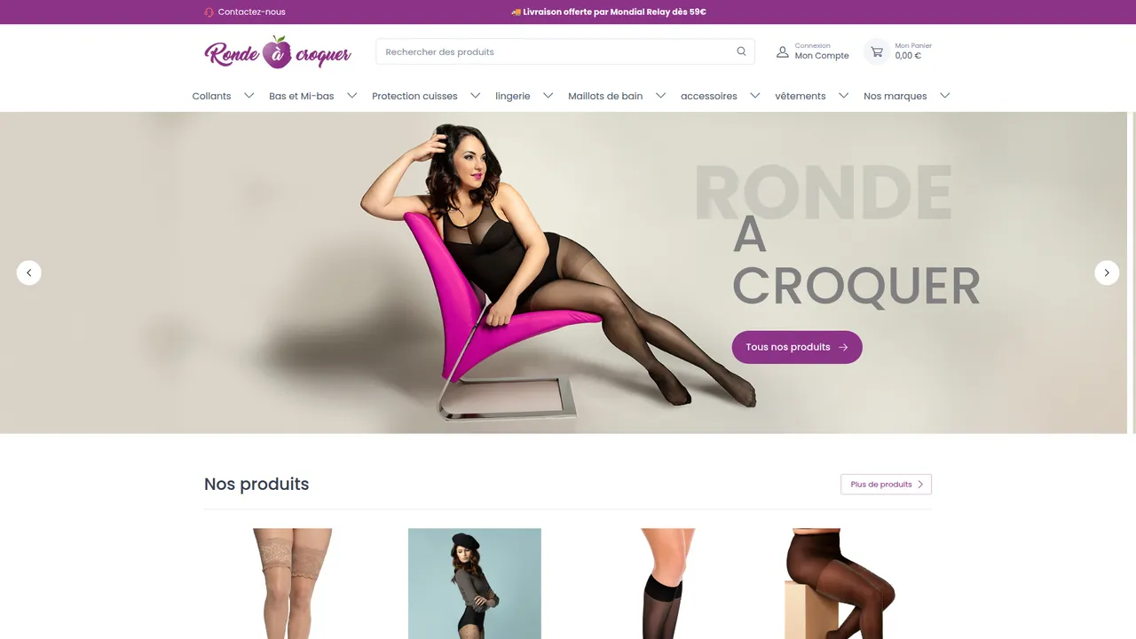 Aperçu du site Ronde à croquer