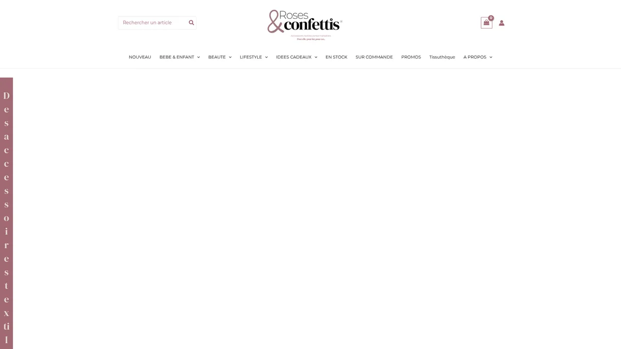 Screenshot de rosesetconfettis.com