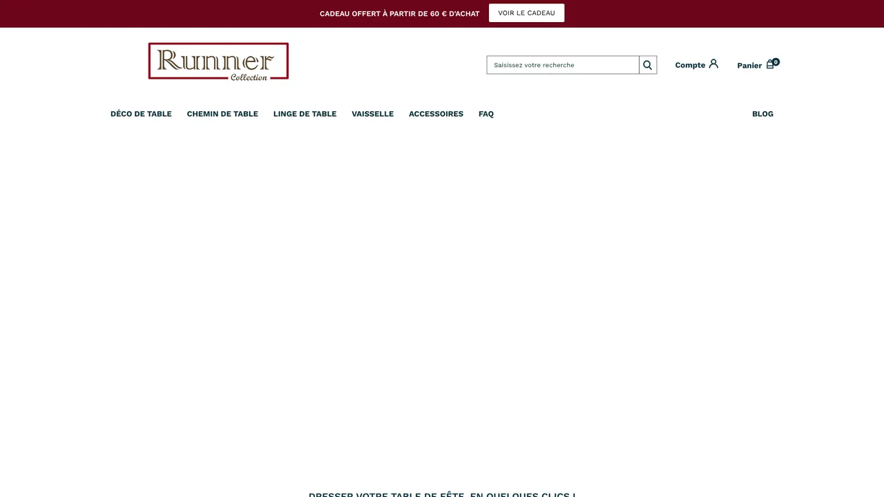 Screenshot de Runner Collection | Chemins de table de qualité supérieure