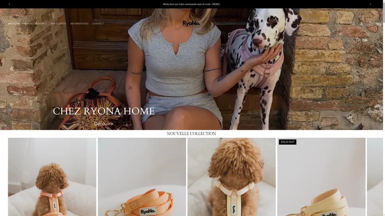 Screenshot de ryonahome.fr