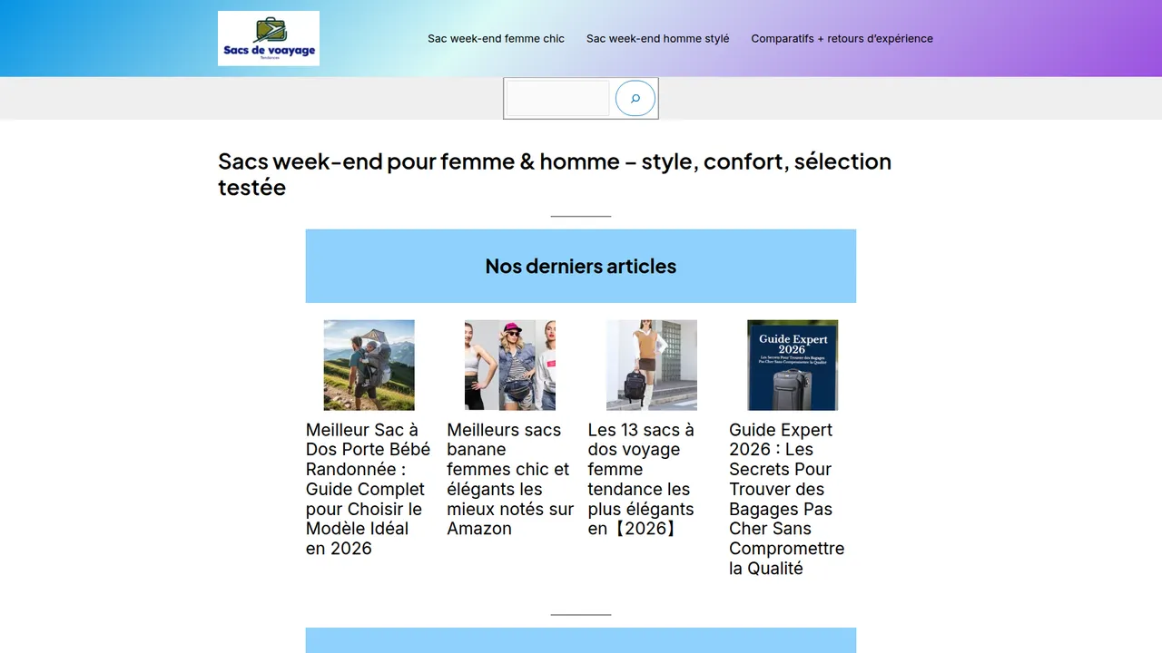 Screenshot de Sacs de voyage