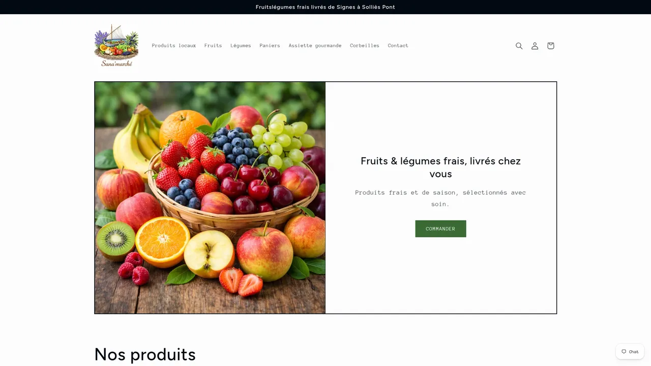 Aperçu du site Sana'marche