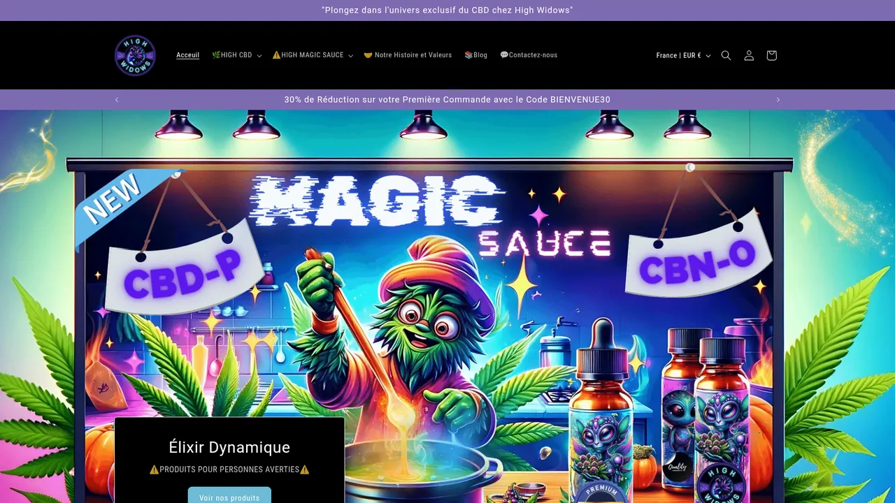 Aperçu du site SARL JACC HIGHWIDOWS