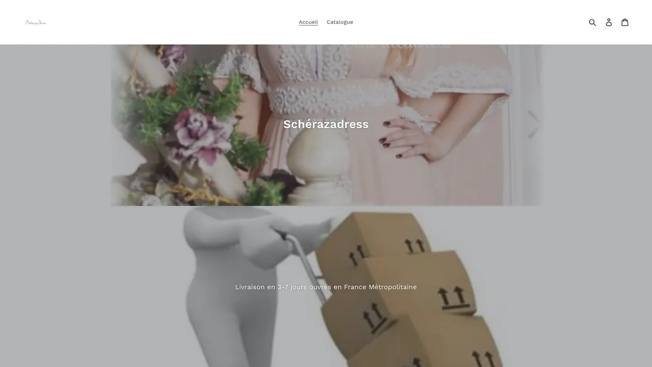 Aperçu du site scherazadress.com
