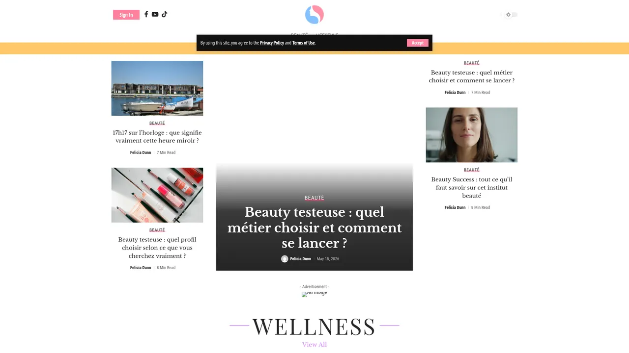Aperçu du site Secretdedame boutique en ligne