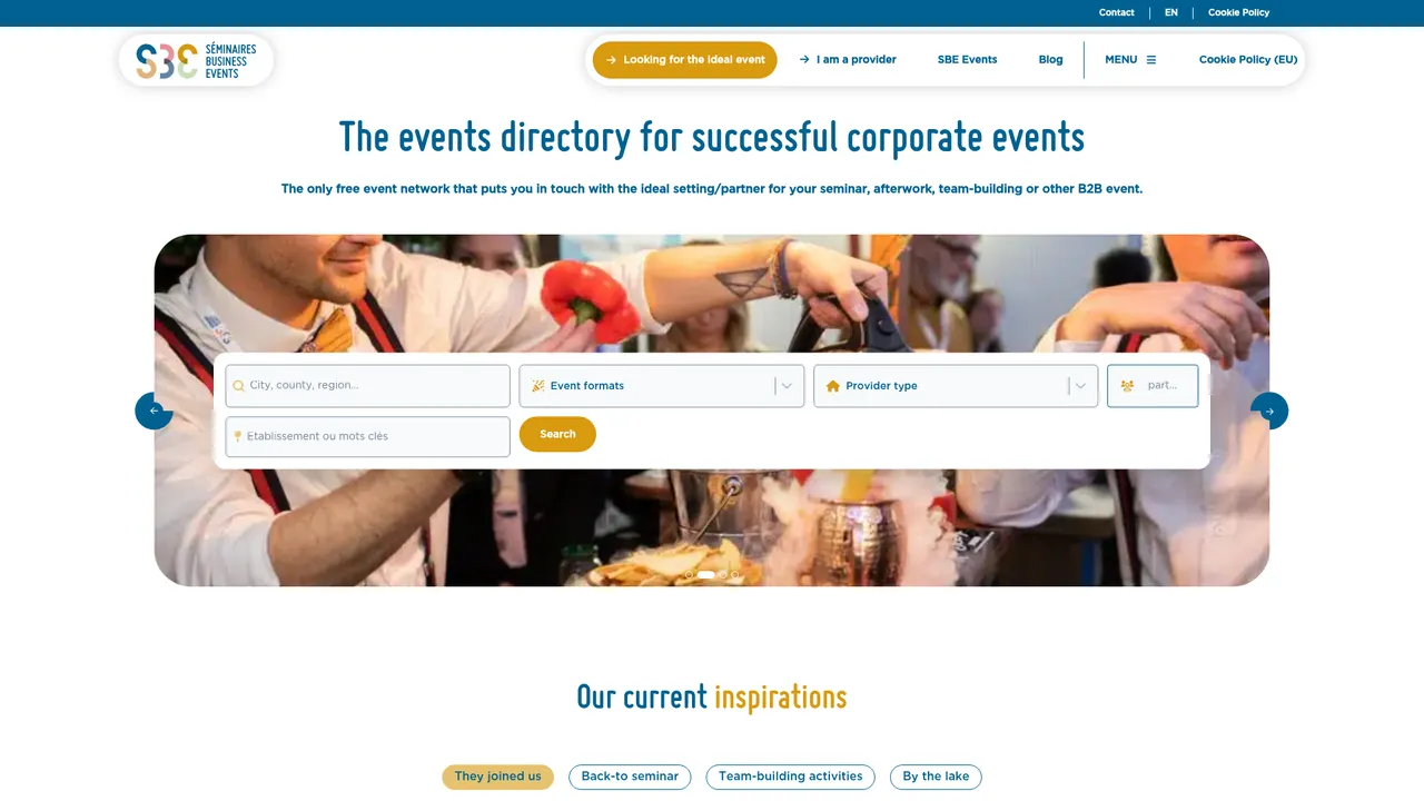 Screenshot de Séminaires Business Events