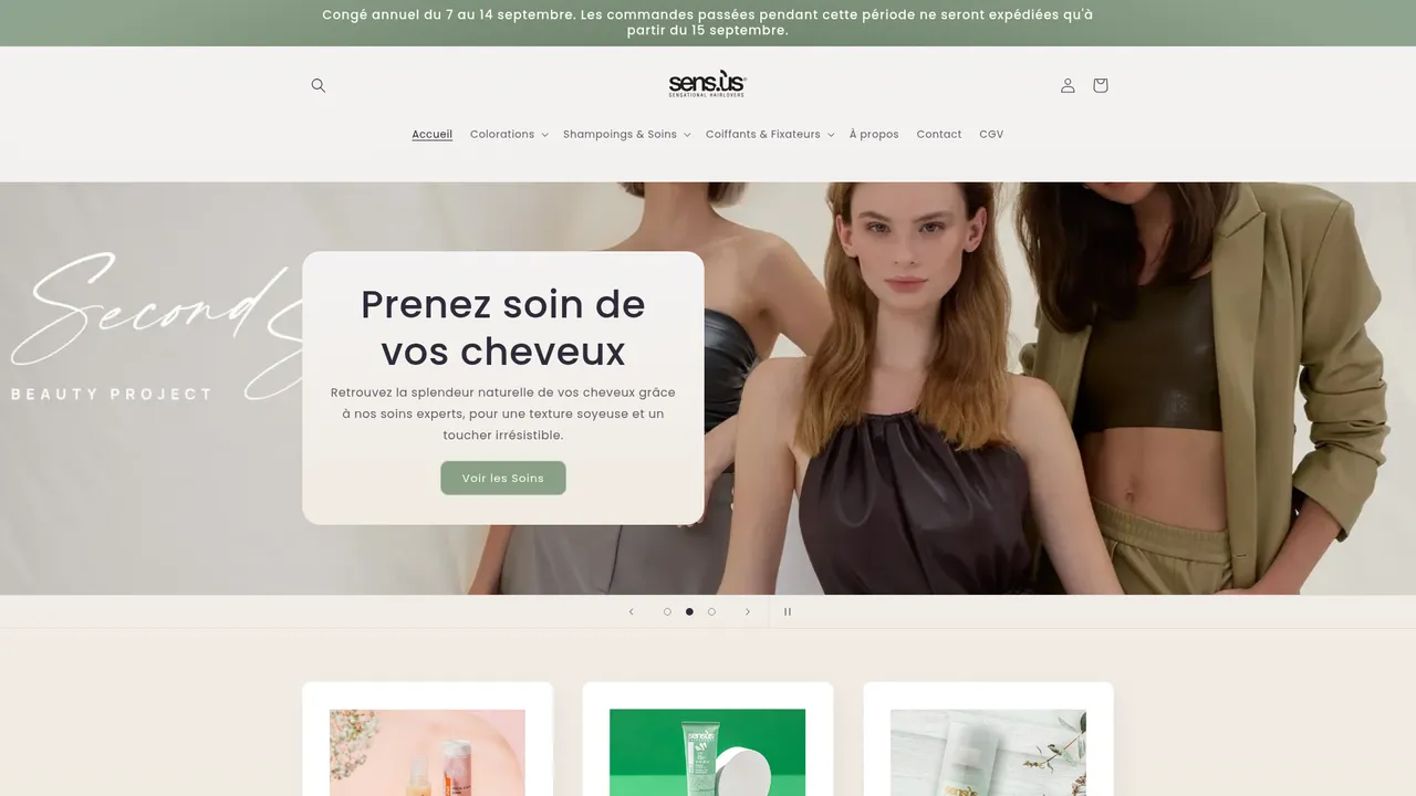 Screenshot de Sens.ùs, La qualité professionnelle à la maison