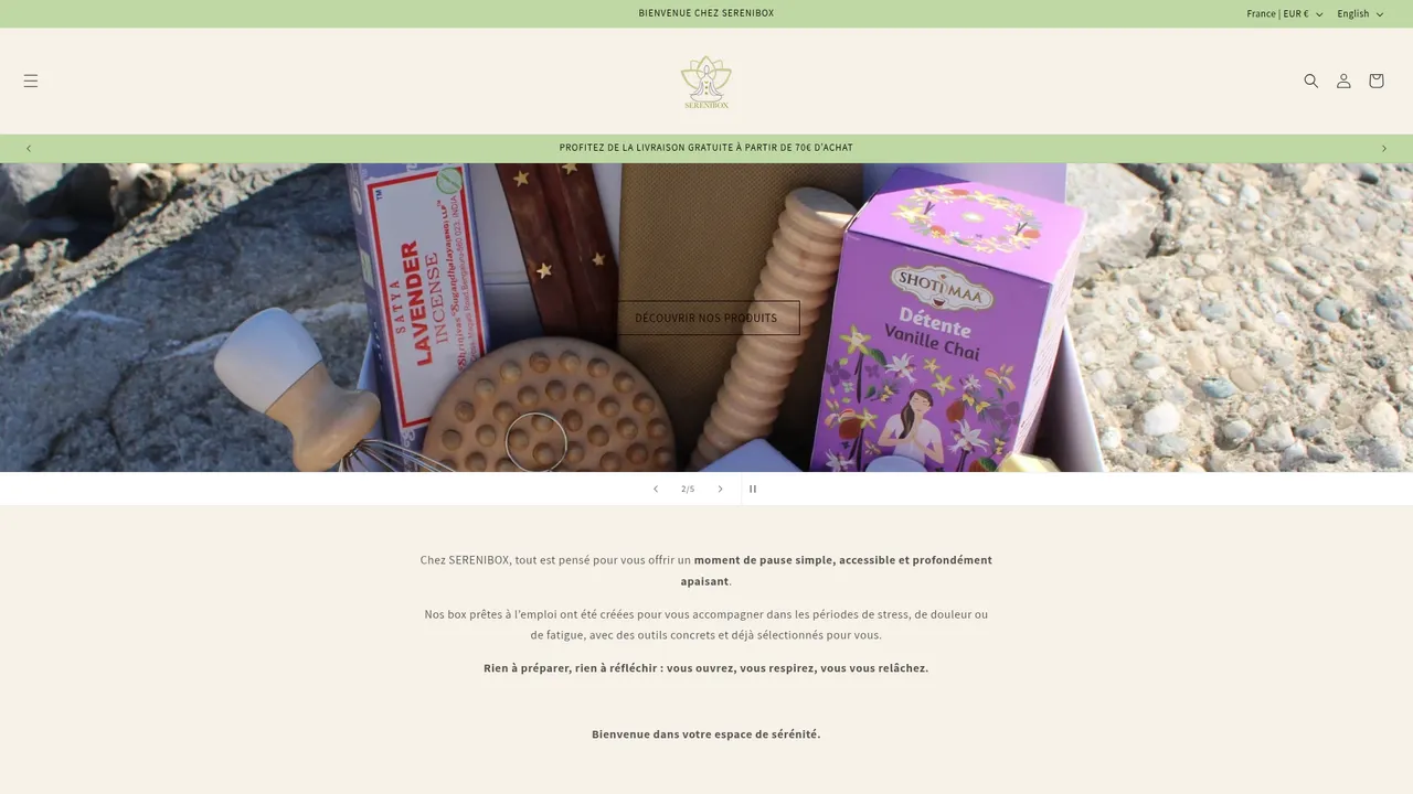 Screenshot de SERENIBOX
