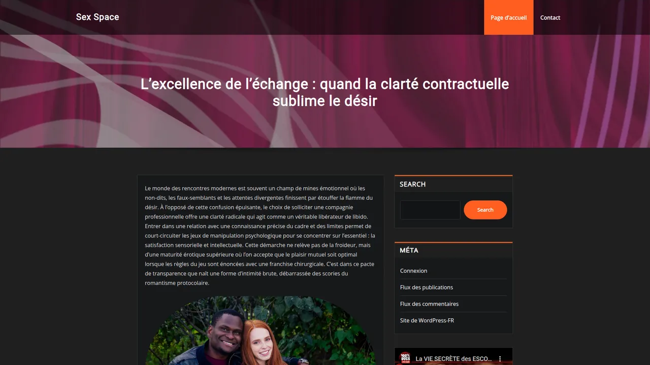 Aperçu du site Sex-Space
