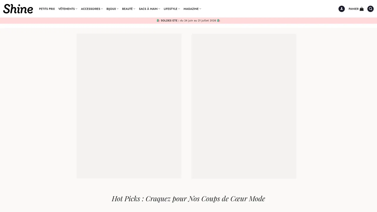 Screenshot de Shine Boutique : Objets designs