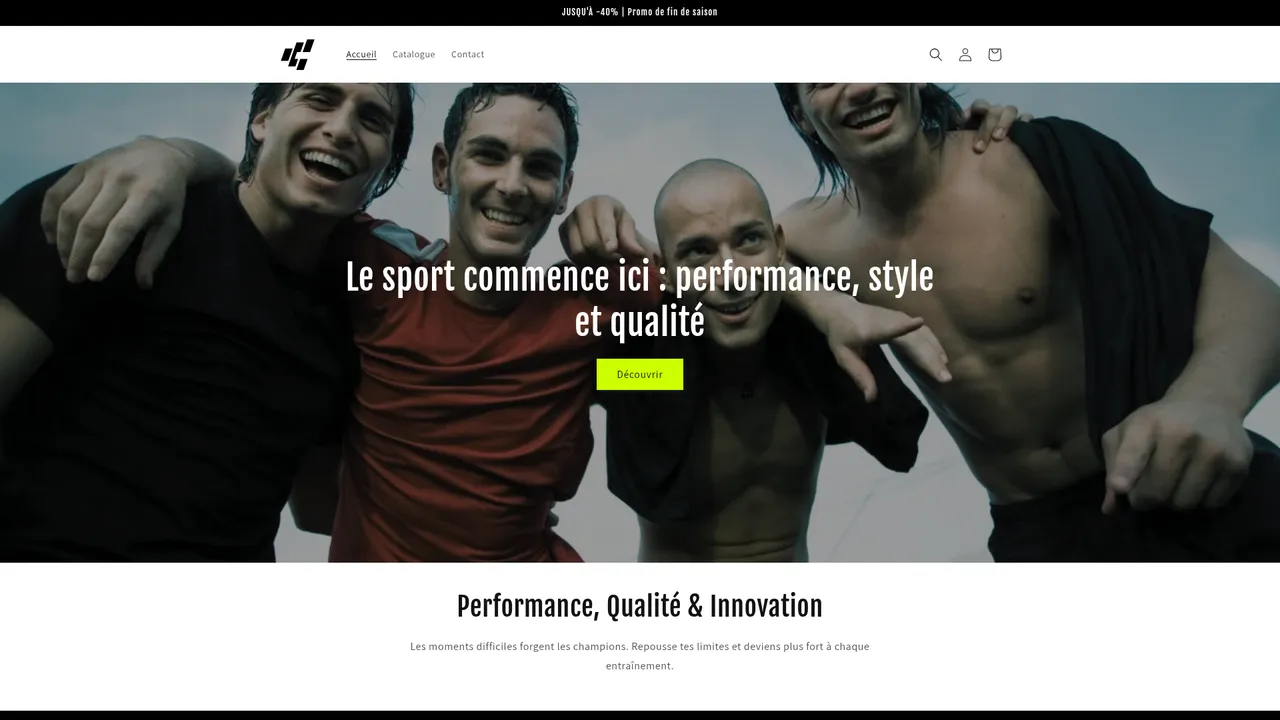 Aperçu du site Shopalya