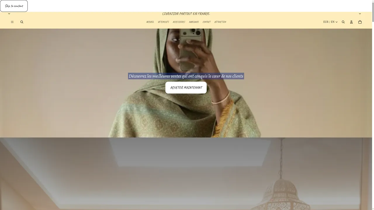 Screenshot de shopbylyah.com