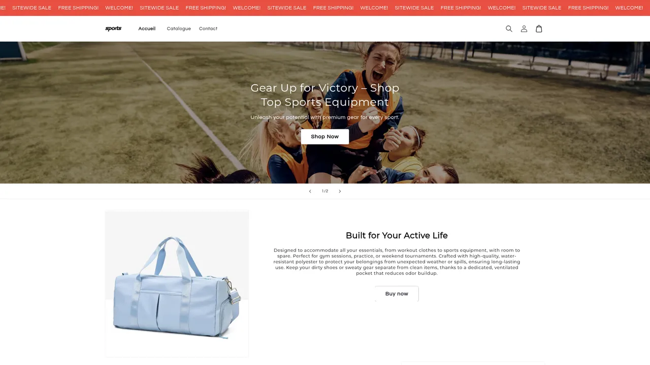 Aperçu du site Shopii Ch