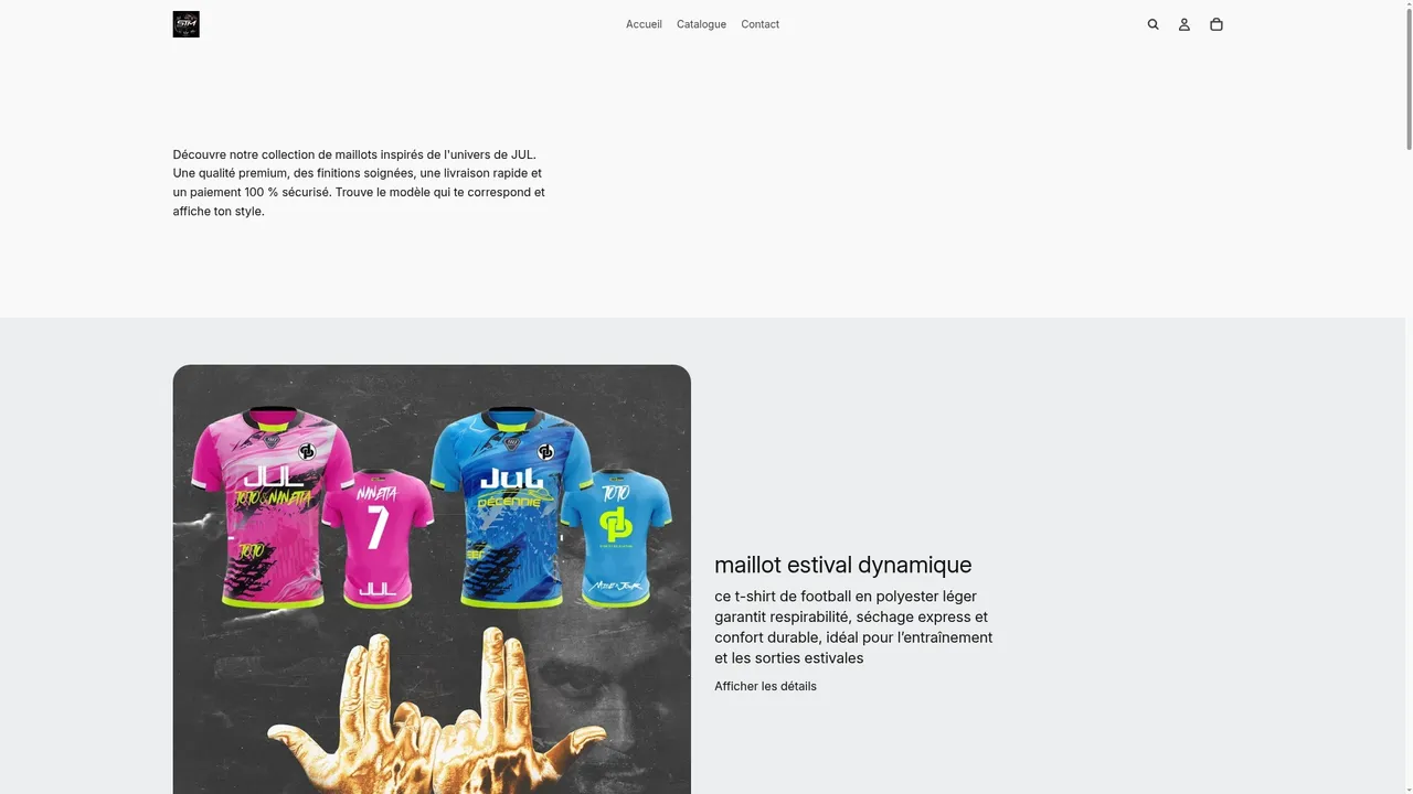 Screenshot de ShopTonMaillot