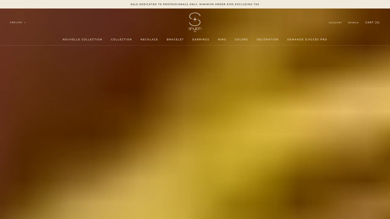 Aperçu du site Shyloh bijoux