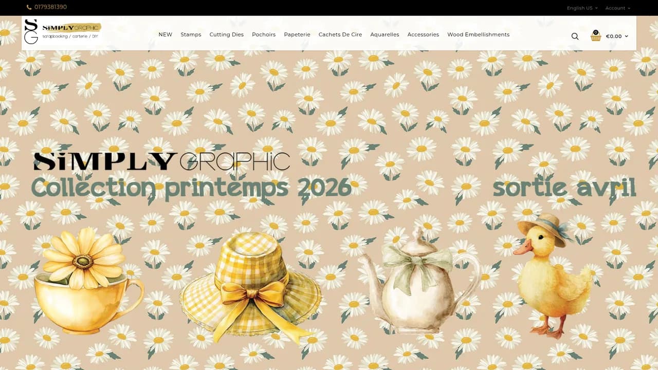 Screenshot de simplygraphic.fr