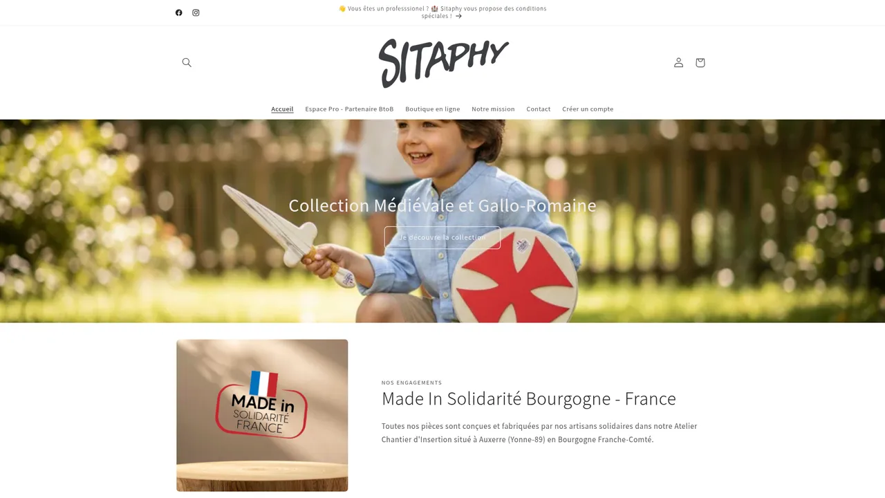 Aperçu du site sitaphy.fr