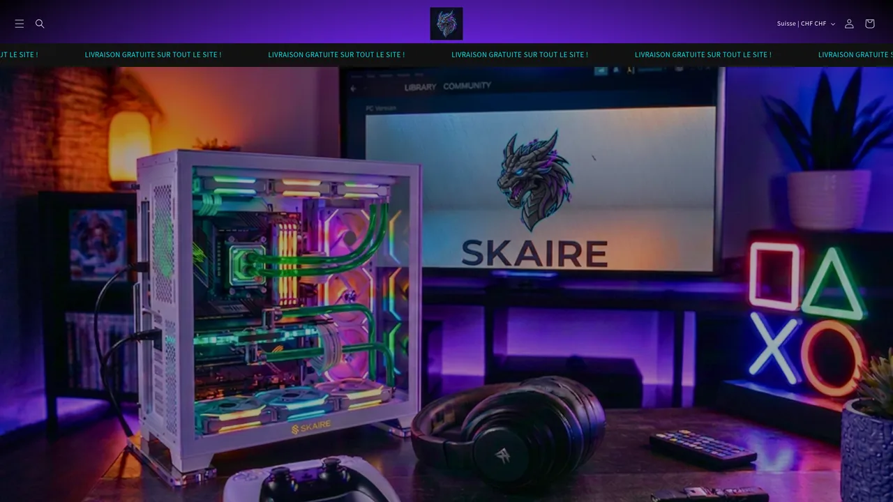 Screenshot de skaire.com