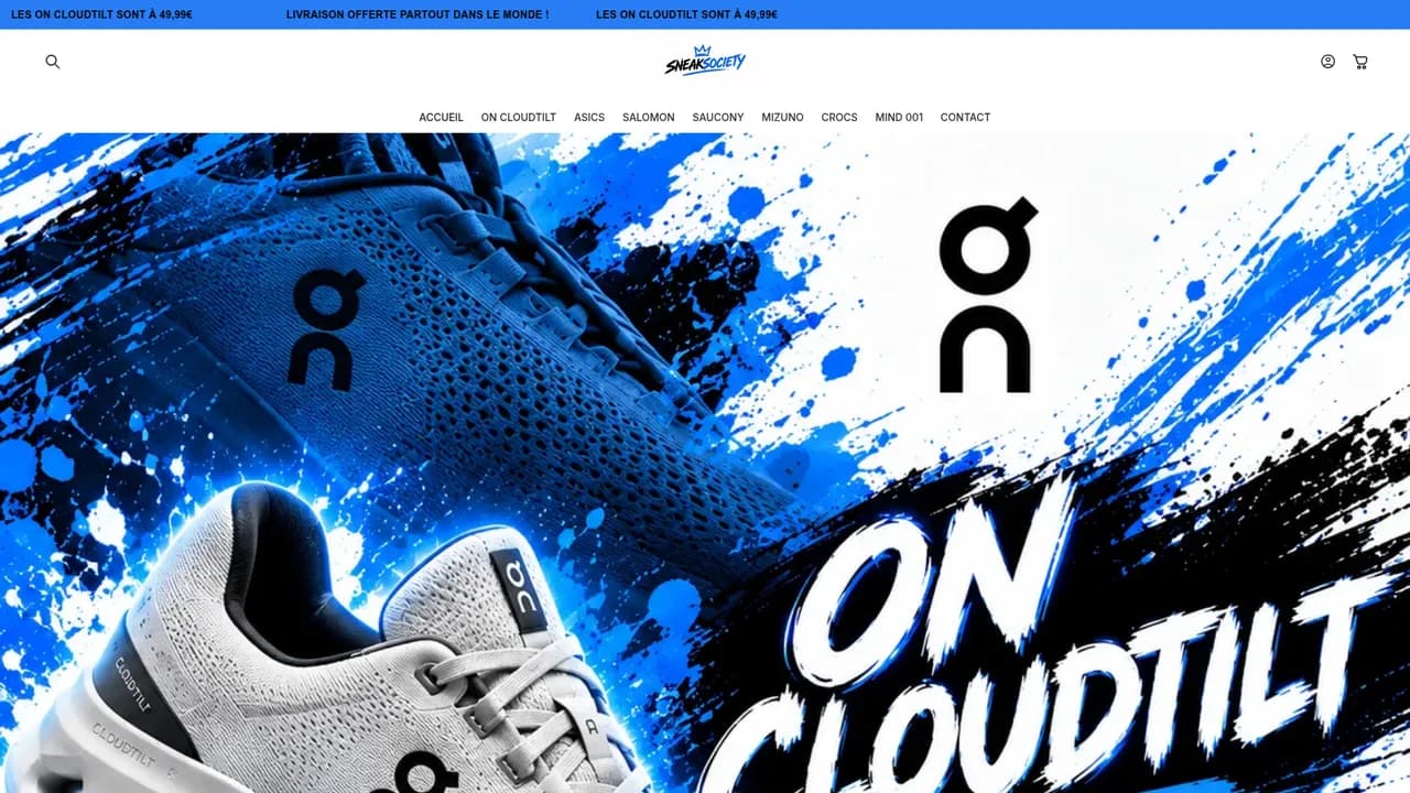 Screenshot de SNEAKSOCIETY