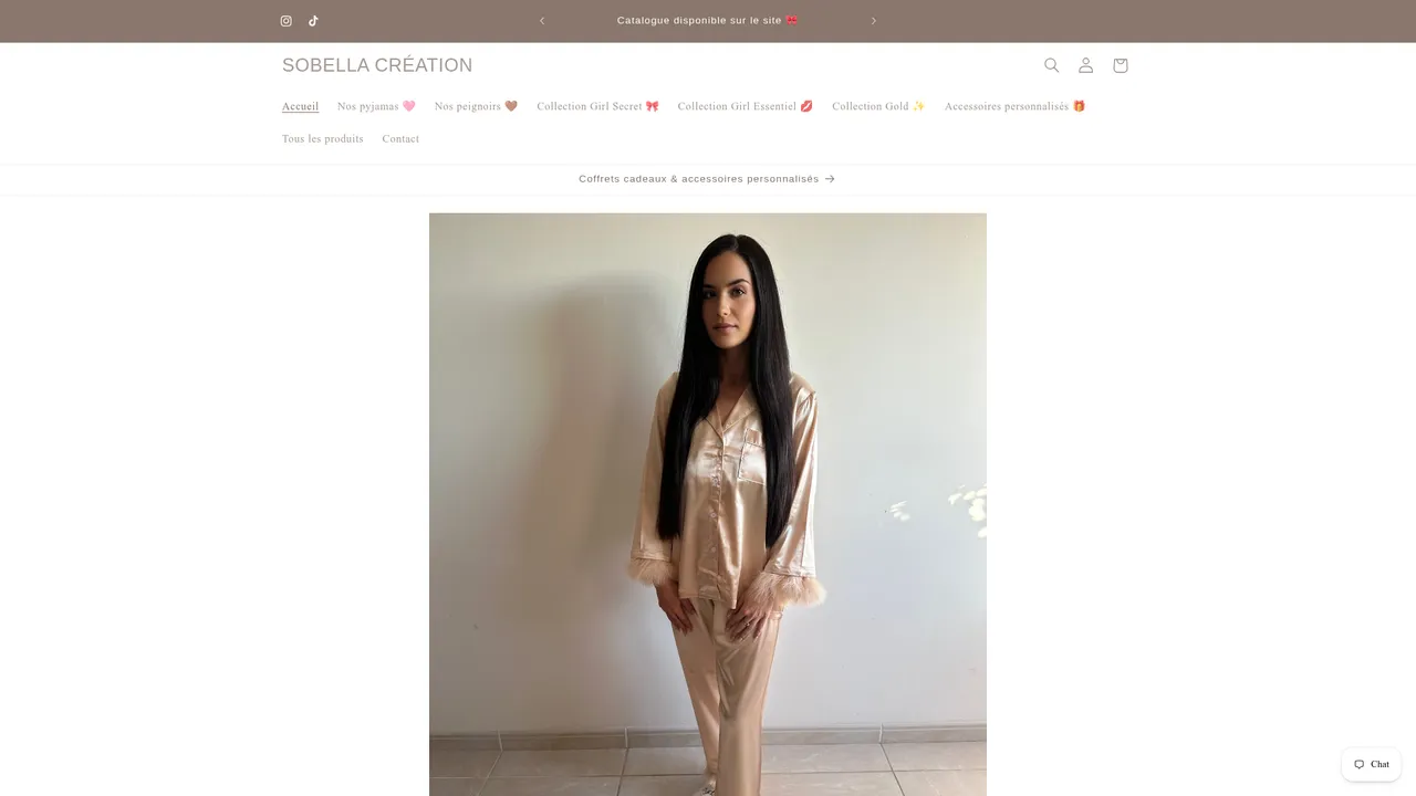 Aperçu du site SOBELLA CRÉATION