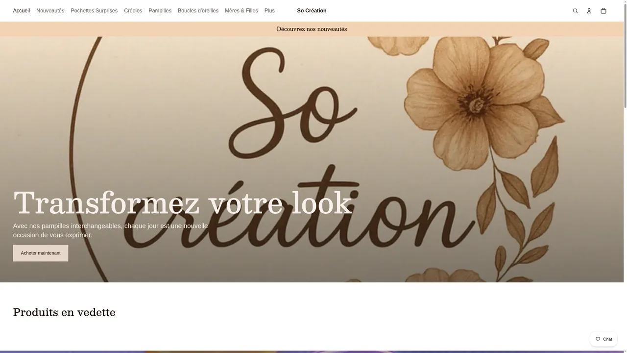 Screenshot de socreation55.com