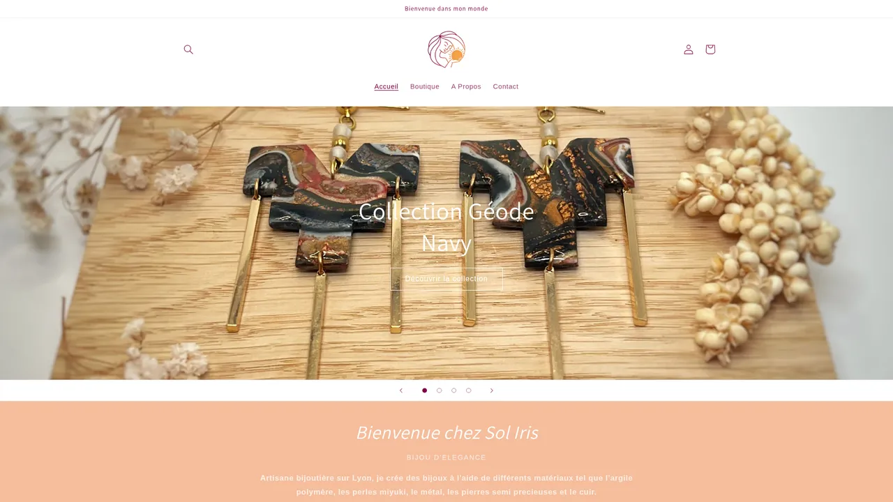 Screenshot de SOLIRISBIJOUX