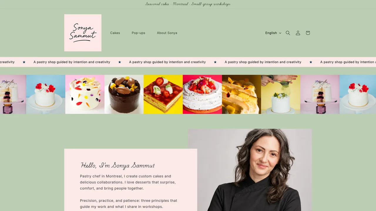 Aperçu du site Sonya Sammut