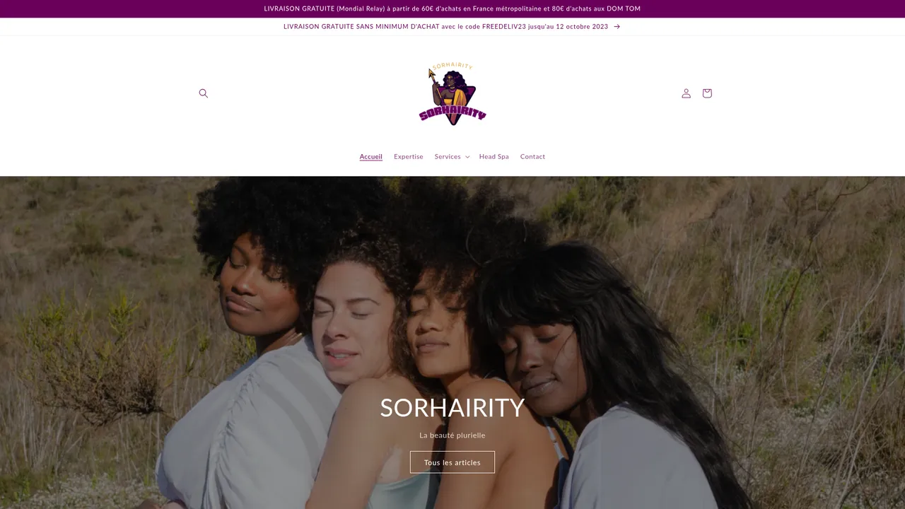 Screenshot de sorhairity.com