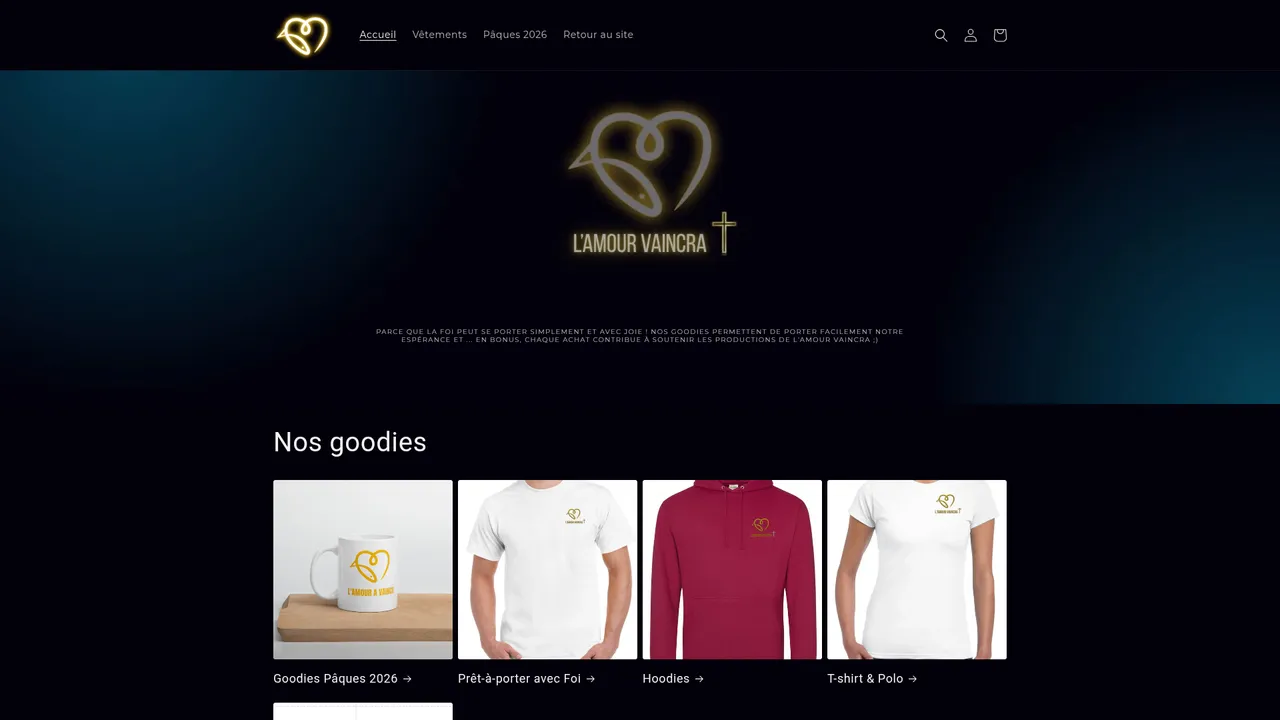 Aperçu du site soutenir.lamourvaincra.com
